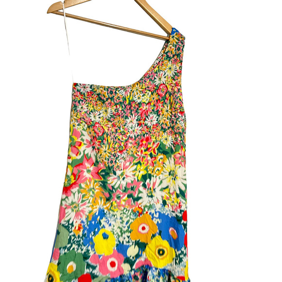 Anthropologie Sarah Campbell Dress One-Shoulder Midi Size XS NWT - Picture 4 of 6
